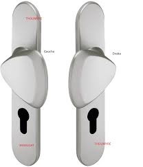 POIGNÉE  PALIERE VACHETTE TWIST CHROME