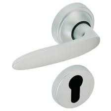 POIGNÉE ROSACE VACHETTE TWIST CHROME