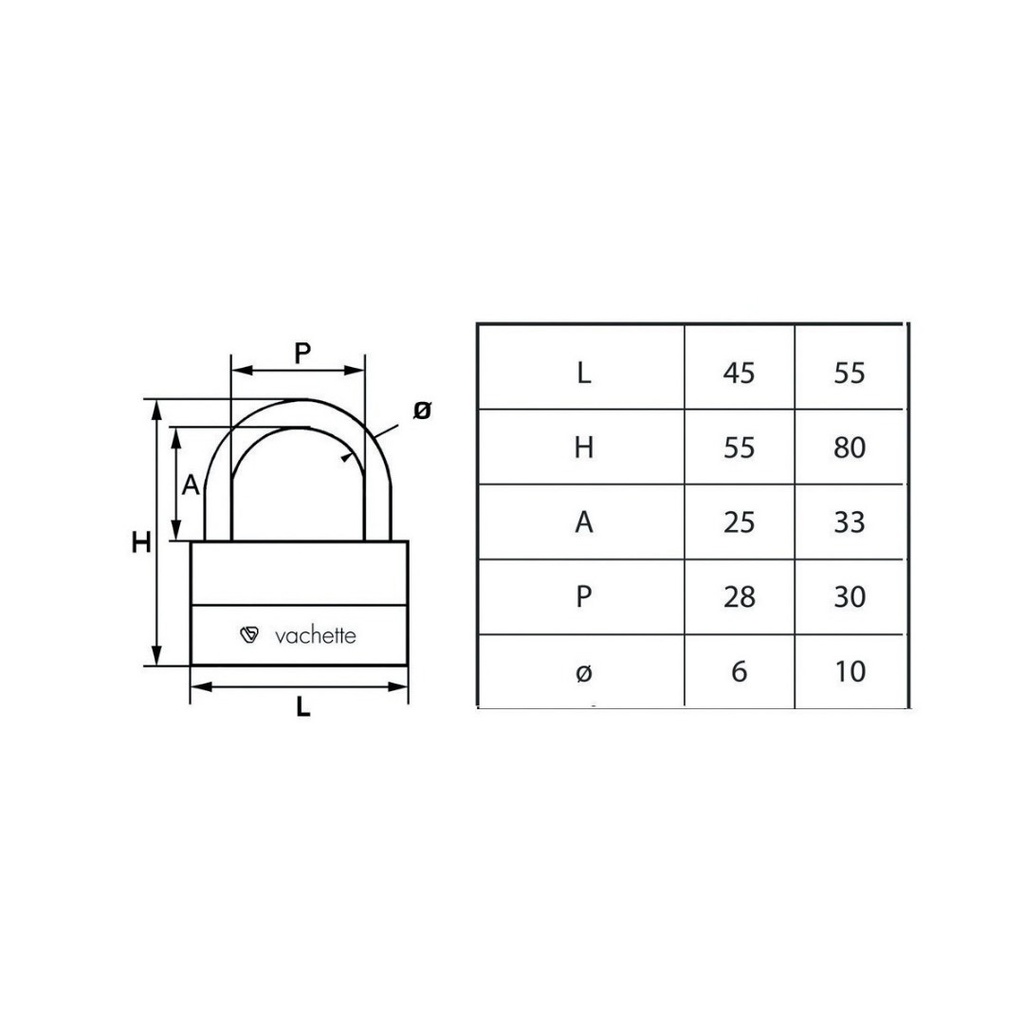 CADENAS VACHETTE ULYSE 80mm ORIGINAL