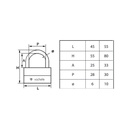 CADENAS VACHETTE ULYSE 80mm ORIGINAL