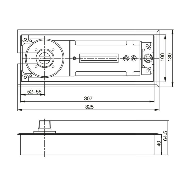 pivot de sol OXFOR OX84 120KG