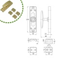 CREMONE AMIG EN APPLIQUE LAITON MATT