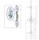SERRURE BRICARD ENCASTRE 3 POINTS 8150