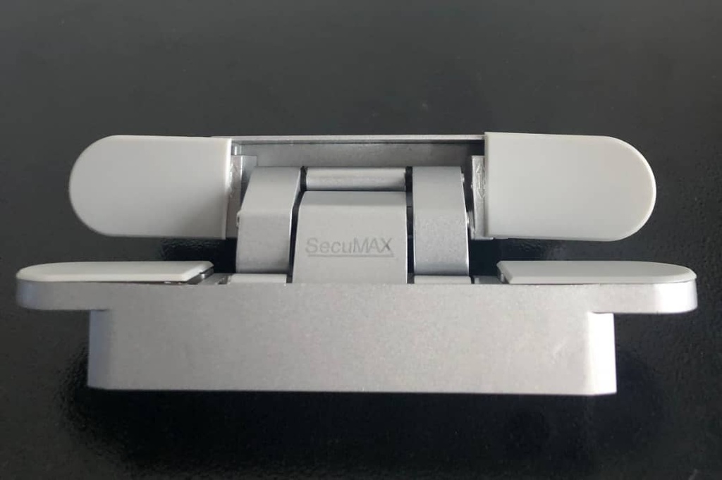 AUMELLE SecuMAX INVISIBLE PORTE BOIS ARGENT ZINC 150*25 E 35mm