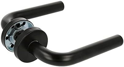 POIGNÉE ROSACE VACHETTE KAZA NOIRE