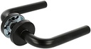 POIGNÉE ROSACE VACHETTE KAZA NOIRE