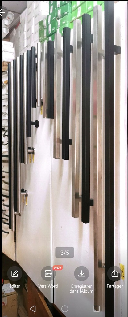 POIGNEE MARECHALE INOX 304