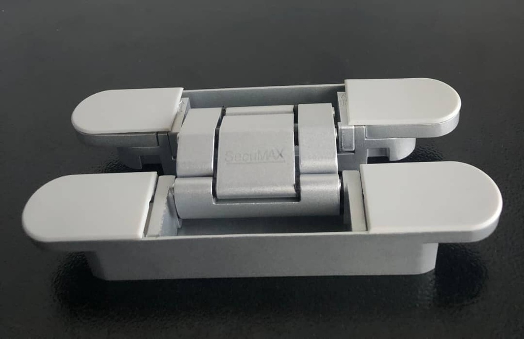 PAUMELLE SecuMAX INVISIBLE PORTE BOIS ARGENT ZINC 150*25 E 35mm